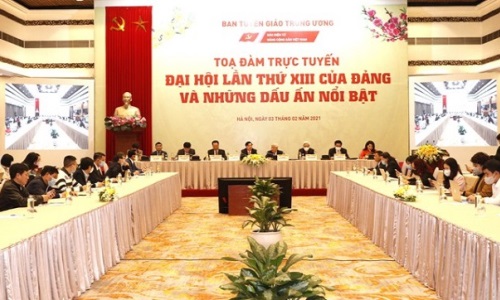 Tọa đàm trực tuyến “Đại hội lần thứ XIII của Đảng và những dấu ấn nổi bật”